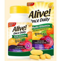 Alive 원스데일리 멀티비타민 60정 1개 (2개월분) (23년 9월 30일까지 ), 100정