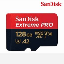 샌디스크 익스트림프로 마이크로SD카드 SDSQXCY, 128GB