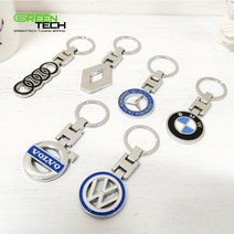 그린텍 벤츠 프리미엄 메탈 엠블럼 키홀더 키링 열쇠고리 BMW 아우디 폭스바겐 볼보 르노삼성, 02)메탈 엠블럼 키홀더-BMW