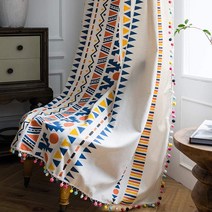 폼폼 보헤미안 커튼(주문제작 가능)