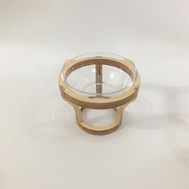 누스 강아지 고양이 수반 식기 식탁 물그릇 애견 애묘, 1세트, 강화유리(높이17cm)
