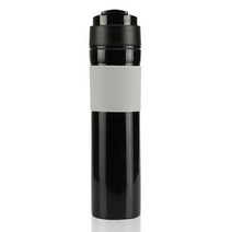 차량용커피포트 350ML 휴대용 프렌치 프레스 커피 병 차 메이커 필터 손 압력 머신 자동차 사무실, Black, 하나, 03 Black