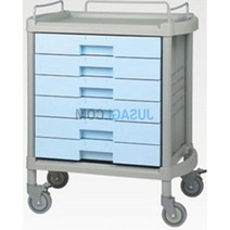 종합병원용 수술실 다서랍형 다용도카트 드레싱카 국산 수술용 응급실 스텐, 다용도카잠금장치없음