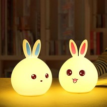 파스텔라 터치 무드등 LED (스마일 팬더 공룡 래빗 큐티 고양이 타임)