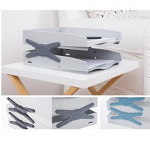 병원 행정실 서류받침대 책상 문서트레이 차트꽂이 문서정리함 책상정리 서류분류함, COOL GRAY