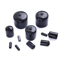 왕대두볼캡 프로펠러모자 케이블 정리소품 고무 보호 슬리브 캡 절연 원형 강관 피복 나사산 커버 플라스틱 스틸, Black+HR-11.0  100pcs