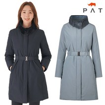 PAT 밍크퍼 벨트 다운 점퍼