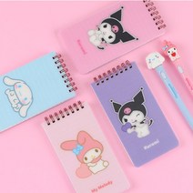 산리오 pp 상철수첩 1p 캐릭터 스프링수첩 초등학생 휴대용 메모 필기 시나모롤 쿠로미 마이멜로디