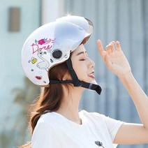 YEMA 여름 남성 여성 하프 할리 사계절 헬멧, B