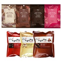 행복한 쇼콜라띠에 12입 화이트/밀크/딸기/다크 초콜릿만들기, 다크밀크화이트 3종 각400g