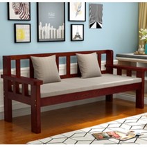 현관벤치 거실평상 나무 벤치형 원목 소파 Opl, 다크우드