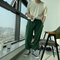 12컬러 데일리 면100% 소프트 쭈리 워싱 조거팬츠 M L
