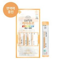 강아지 간식 파우치 츄르 면역력 홍삼황태 4p 5팩 발송