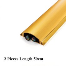 30x8mm 알루미늄 플로어 램프 코드 관리 오버 프로텍터 덕트 와이어 커버 은폐 홈 오피스 숨기기 케이블, 06 2pcs 50mmX13mm