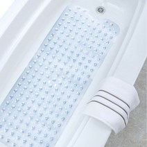 블랙가디언 천연고무 미끄럼방지매트 발 매트 논슬림 욕실 욕조 패드 Nonslip-B1, 투명블루(100X40), 1개
