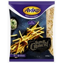 아비코 슈퍼크런치 7mm 슈스트링컷 막대감자 2.5kg 4봉 / 1박스