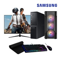 삼성전자 7세대 사무용 게이밍 조립 컴퓨터 DB-400S7B 데스크탑 본체 PC 모니터 윈도우10 본체만 모니터포함, 02. 24인치 세트, 03. 고급형 에디션