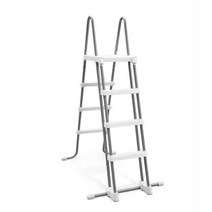 Intex 인텍스 높이 122cm 1.22m 풀장용 디럭스사다리 28076 탈부착 계단 안전사다리 수영장