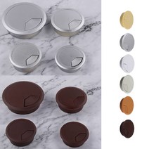 회전형 전선캡 사무실 테이블 책상 구멍 마감캡, 검정