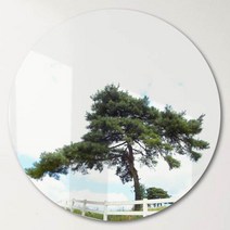 기타 바보사랑[꾸밈]원형아크릴액자_푸른소나무