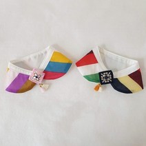 꾸콩 색동한복 케이프, 1개, 네이비M