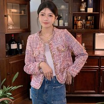 트위드자켓 코트 자켓 여성자켓 숏코트 점퍼 보브코트 여자코트 겨울여성코트 P8870