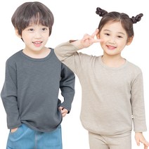 골낸티2종세트 아동용 골지 티셔츠 국내제작