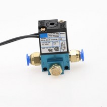 게이트 볼 밸브 MAC 3 포트 전자식 부스트 제어 솔레노이드 밸브 DC12V 35A-ACA-DDBA-1BA (6MM 튜브 피팅 ) 황동 소음기, 02 35A-ACA-DDBA-1BA 12V