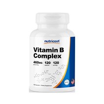 뉴트리코스트 비타민 B 컴플렉스 460mg 120캡슐 1서빙 460mg 120회분 Vitamin B Complex Capsules [460 MG] [120 CAPS], 1개