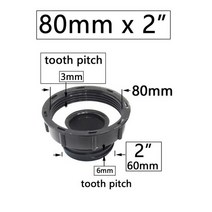 IBC 탱크 어댑터 암나사 수도꼭지 커넥터 밸브 교체 피팅 합금 방향 커플러, 80mm x 2인치