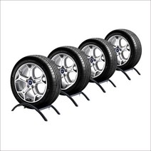 타이어 받침대 선반 진열대 정비소 카센터 자동차 공업소, FREE, 트윈 타이어 랙(철판 포함)