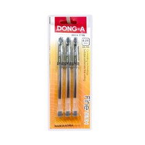 파인테크 중성펜 검정 3개세트 (0.25mm/흑)