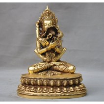불교용품 지장보살 경 불교서적 오방기웨딩 장식 10 "티베트 불교 탄트라 황동 해피 부처님 Vajra Dor, 한개옵션0
