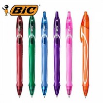 Yotta BIC 빅 젤로시티 풀그립 중성펜 볼펜 0.7mm (5개) 6개 아니고 5개입니다, 녹색