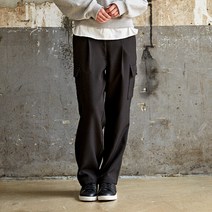 커스텀어스 원턱 카고포켓 와이드 팬츠 CXW23FWPT979