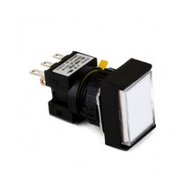 1A1B 푸쉬온 자동 복귀 리턴 전원 스위치 매입형 직사각형 6V DC ON-(ON) 16mm KBL16RM-1C1, 블루 [KBL16RM-1CB1]