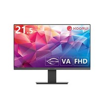 KOORUI 21.5 인치 모니터 pc 풀 hd LCD 디스플레이 75Hz VA 패널 비 광택 초박형 슬림 베젤 / 아이 케어 블루 라이트 경감 기울기 조정 HDMI + VGA 포, 22N1 인치 FHD VA 75Hz