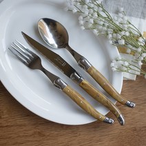 장네론 라귀올 커트러리 디너세트 B그레이드, 스푼+포크+나이프, 마블브라운