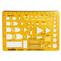 [코링] 템플렛 K-E-403 전자기호, 단품, 단품