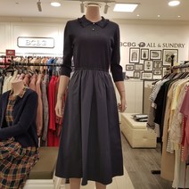 BCBG 여름 롱~원피스 ** **리브 우븐패치 OPS[B1B3K601]