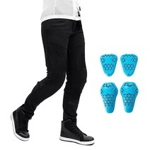 ILM 오토바이 라이딩 팬츠 아머 플로우 패드 포함 CE 2 여름 경량 메시 남성용 모델 AFP01스몰 30L, 2XL-32L