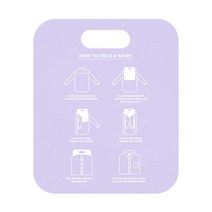 옷걸이 수납장 정리함 랙 가정 셔츠 접는 판 옷 폴더 정리함 티셔츠 드레스 폴더, 자주색