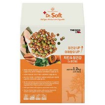 강아지 사료 더독 닥터 소프트 치킨 건강 노령견 용 밥 개 애견 반려동물 대용량 #2116EO, 본상품