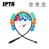 SPTA 미니 폴리싱 머신 자동차 뷰티 디테일링 폴리셔 연장 도구 로타리 폴리셔용 폴리싱 키트, 49pcs 연마 도구, M16 스레드, CN