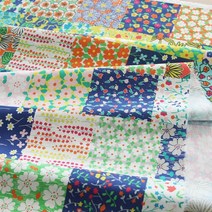 원단킹 NSCR 1마 cotton] 꽃들의수다 100가지 플라워패치(4115852)