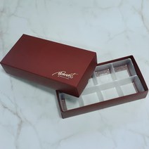 스윗앤스윗. 버건디 화과자박스 8구 (+내피포함)
