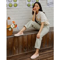 22SS [알파가타컵솔] 아프리콧 우븐 여성 슬립온 TOSO2E033P1