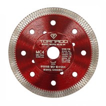토네이도 토네이도 멀티커터 mc4 mc5 다용도 멀티날 컷팅 절단 다이아몬드공구 그라인더날 석재 타일 고무, 5인치, 1개