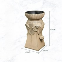 하부 인테리어 코끼리 기둥 손세정 공원 야외 돌 세면대, 상서로운 세면대