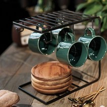 모던 커피잔걸이 머그컵정리대 찻잔걸이, 블랙, 상세설명 참조